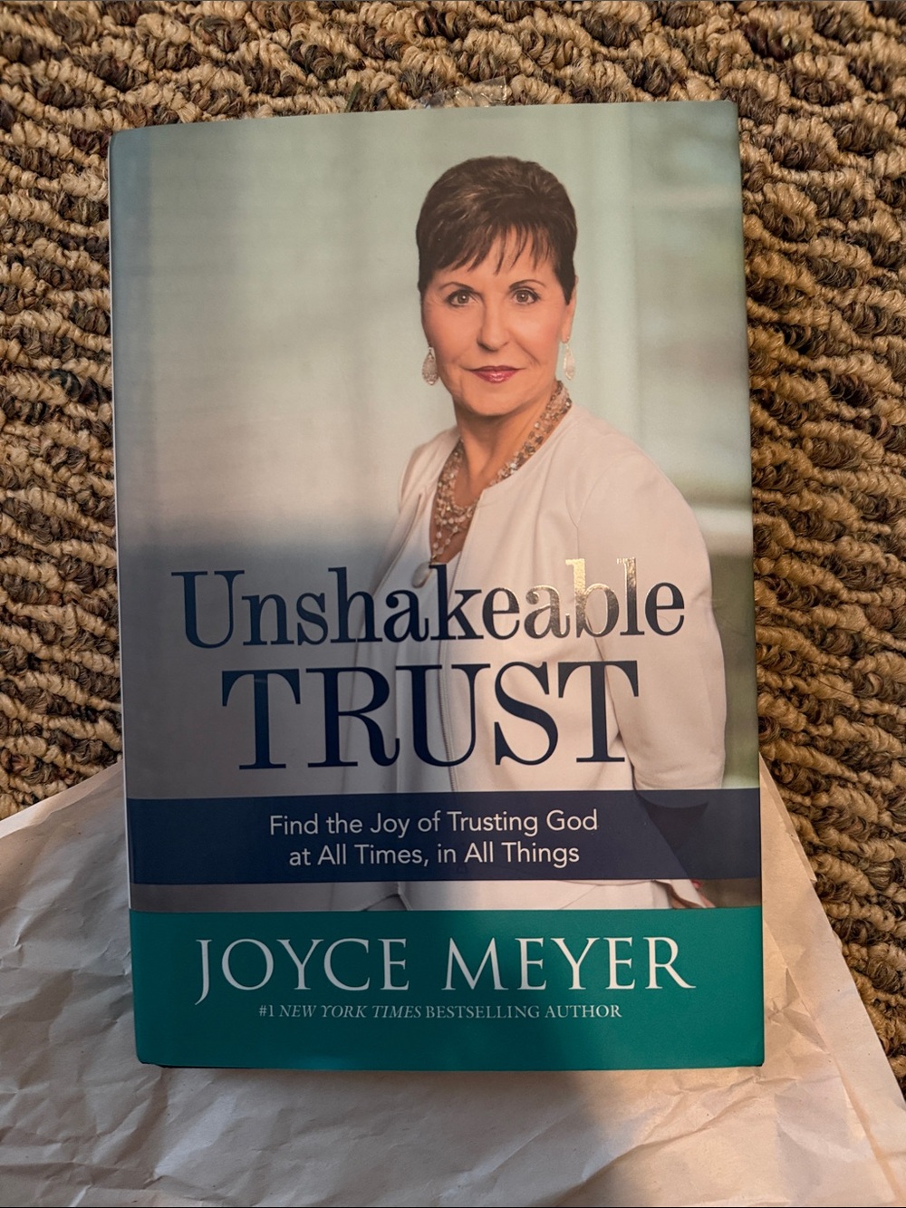 Unshakeable Trust by Joyce Meyer - Teal & Navy Hardcover brand new